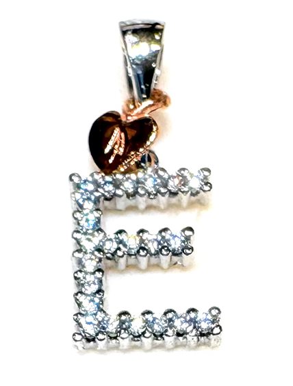 Pendant Sommer Woman ALFABETO in White Gold Cubic Zirconia E ZIRC P US/Z 0.90 BR - E ZIRC P US/Z 0.90 BR